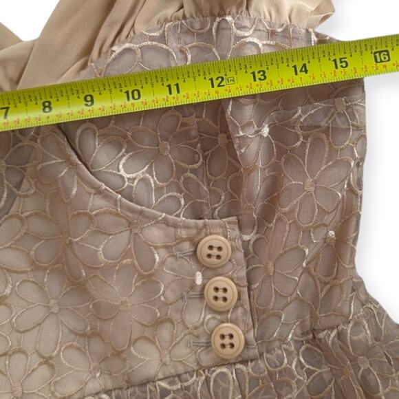 FROCK! Tracy Reese Picture Show Dress | US Size 6 | Latte Beiges | A-line silk - Picture 5 of 10